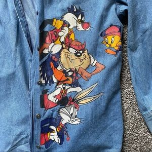 Rare Looney Toons Vintage Denim Shirt